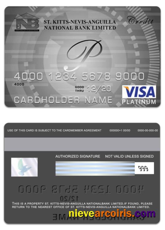 Saint Kitts and Nevis National Bank Limited visa platinum card